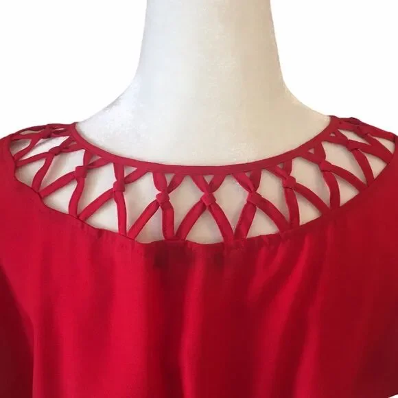 ❤️ Forever 21 Red Cage Dress ❤️ - Picture 11 of 15